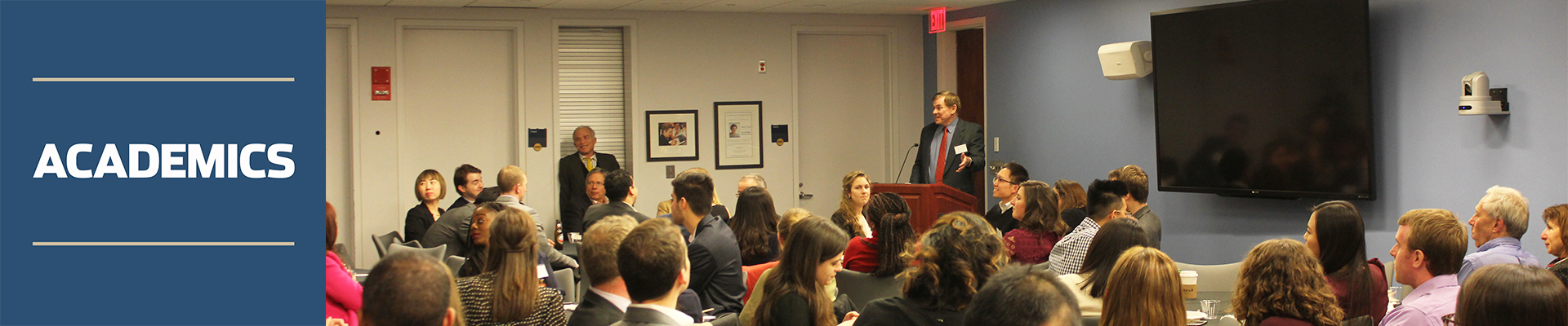 Academics webpage banner