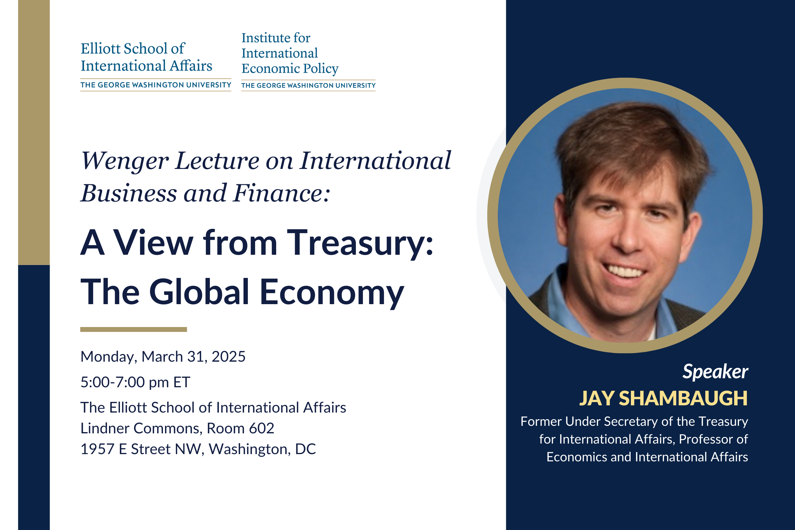 A View from Treasury: The Global Economy