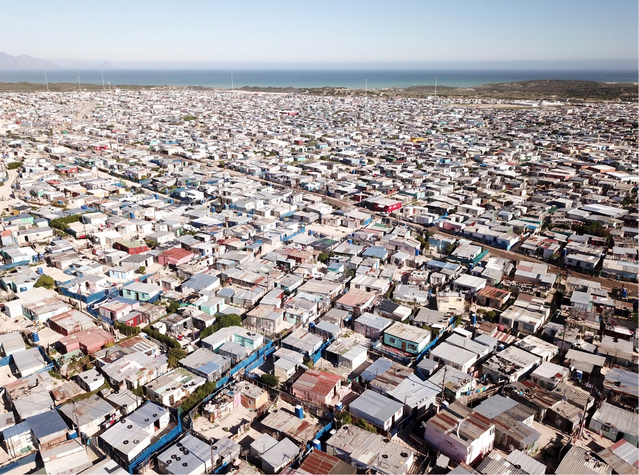 A view of township in South Africa