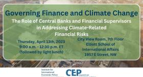 Governing Finance and Climate Change