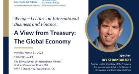 A View from Treasury: The Global Economy